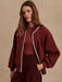 Varley Hansley Fleece Jacket in New Maroon at Baseline Social