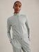 Rufus Cropped Zip Through in Blue Green Marl