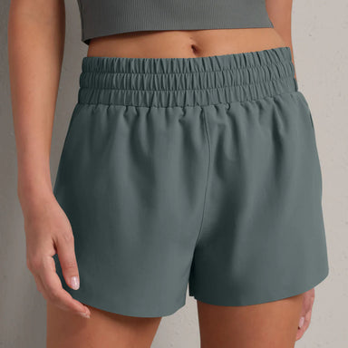 Mirage Short (Lined) in Green Smoke - Baseline Social