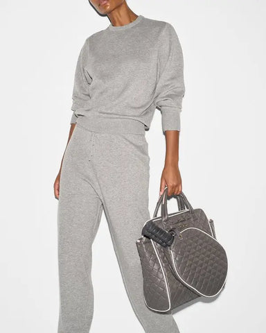 MZ Wallace Pickleball Tote in Magnet/Ecru at Baseline Social