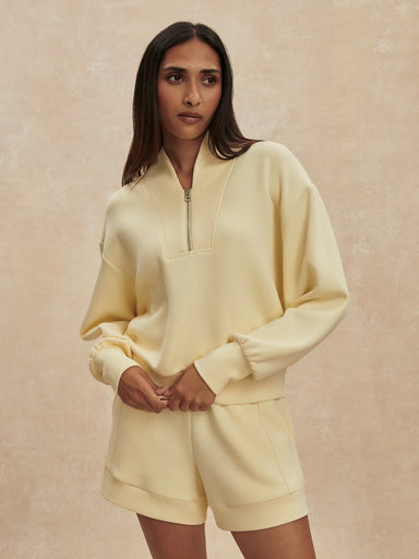 Varley Davidson Sweat in Anise Flower at Baseline Social