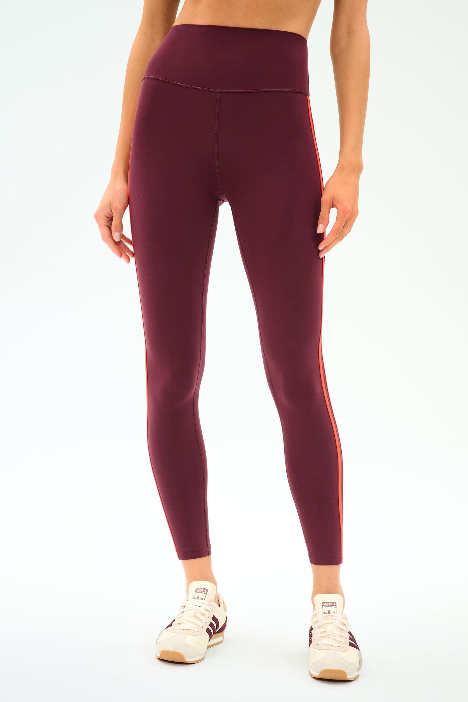 Splits59 Ella High Waist Airweight 7/8 in Dark Cherry/Valencia at Baseline Social