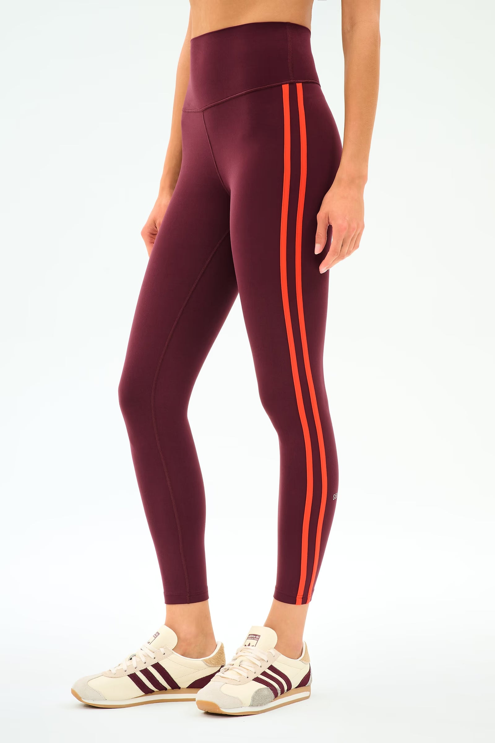 Splits59 Ella High Waist Airweight 7/8 in Dark Cherry/Valencia at Baseline Social