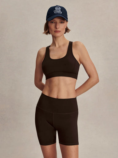 Varley FreeSoft™ High-Rise Short 5" in Coffee Bean at Baseline Social