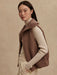 Varley Aspen Gilet in Ash Taupe at Baseline Social