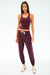 Splits59 Ella Airweight Tank in Dark Cherry/Valencia at Baseline Social
