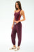 Splits59 Ella Airweight Tank in Dark Cherry/Valencia at Baseline Social