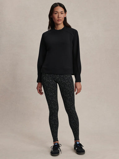 Varley Zosia Crew-Neck Sweat in Black at Baseline Social