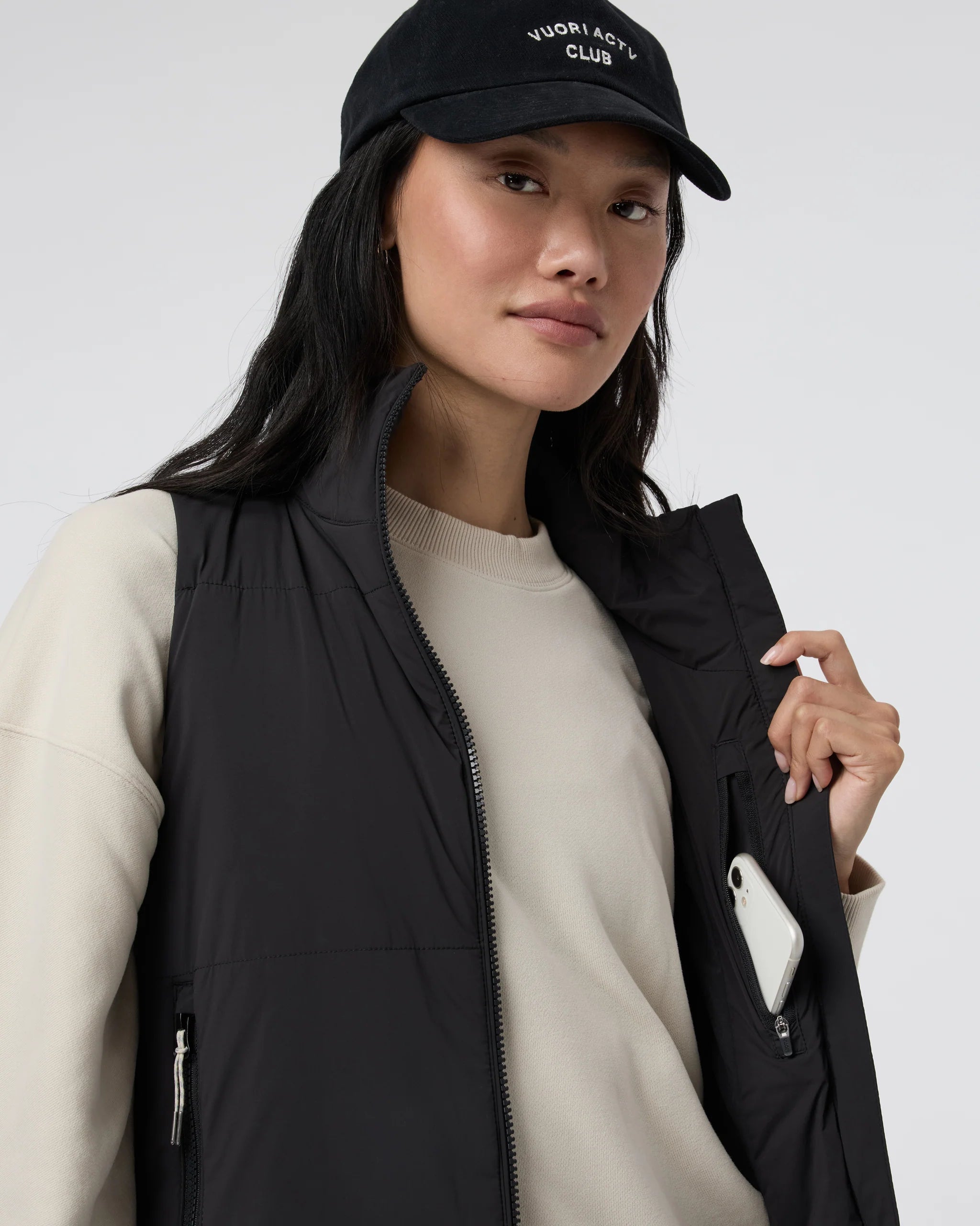 Canyon Insulated Sporty Vest in Black