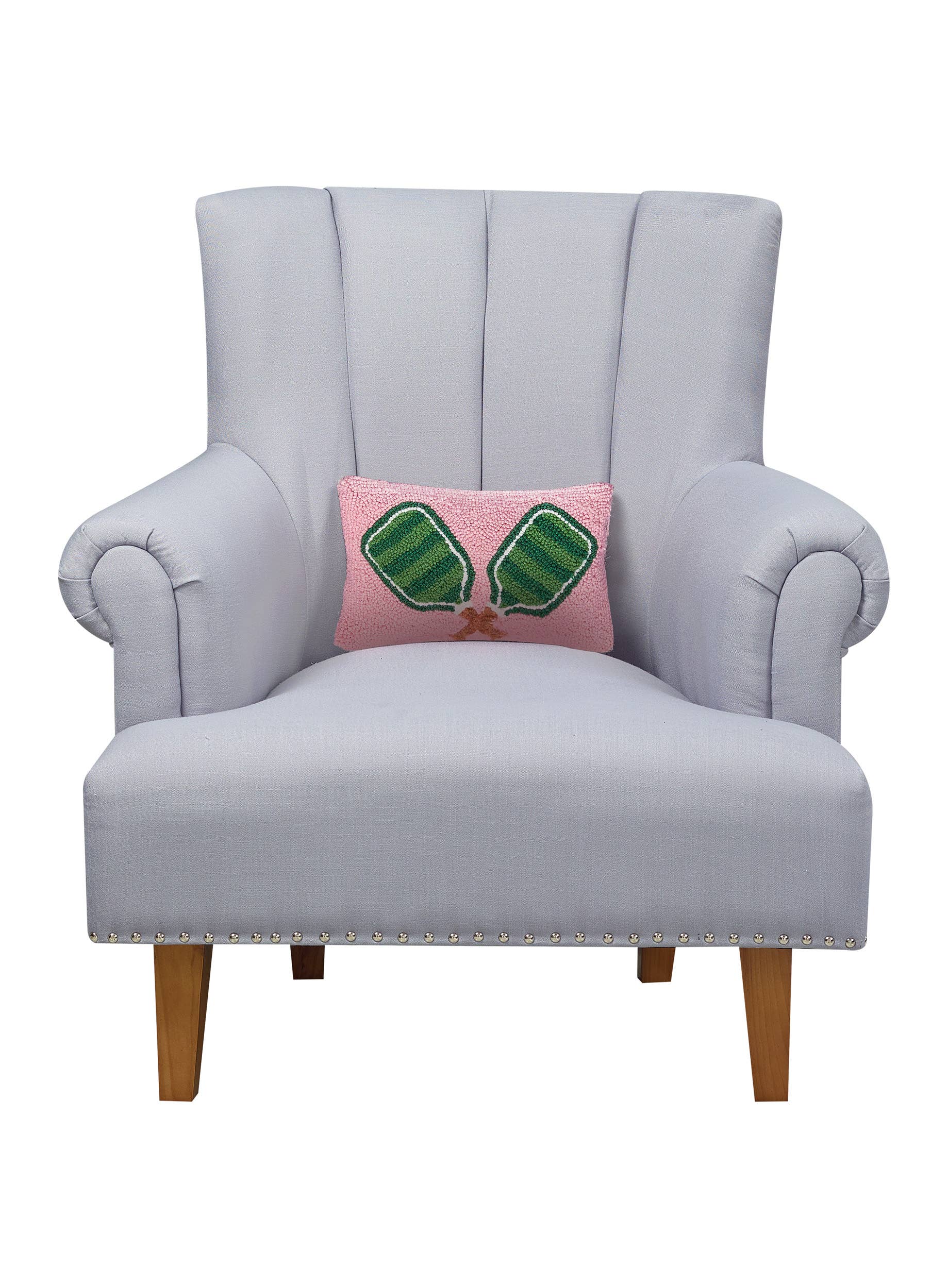 Green Pickleball Hook Pillow - Baseline Social