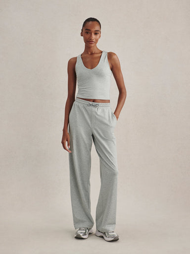 Ruby Cropped Tank in Blue Green Marl