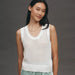 Ferns Open Knit Tank in Snow White - Baseline Social