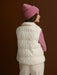 Varley Irina Cable Knit Gilet in Egret at Baseline Social