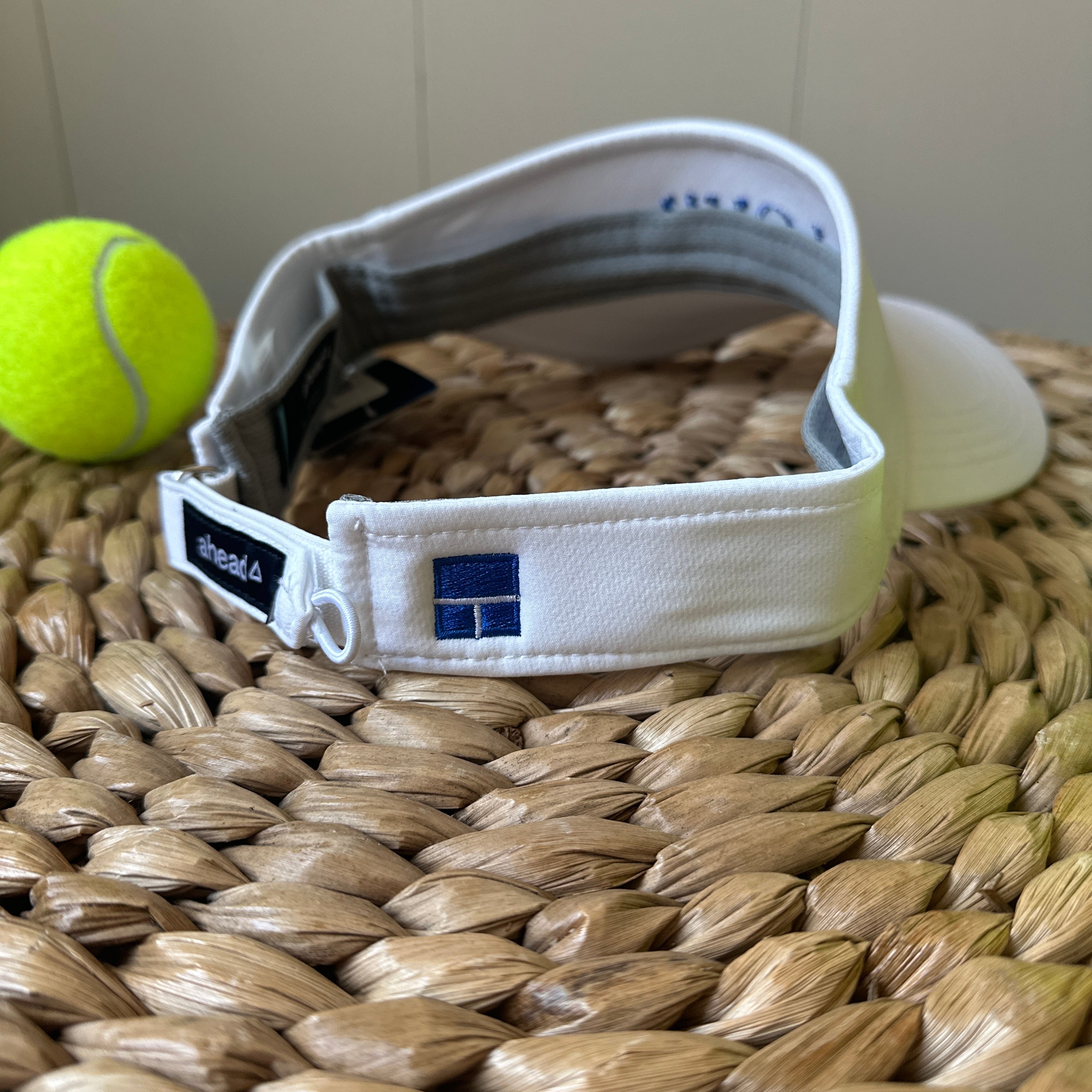 Baseline Social "Love" Visor in White and Royal Blue