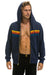 Aviator Nation 5 Stripe Hoodie in Navy at Baseline Social