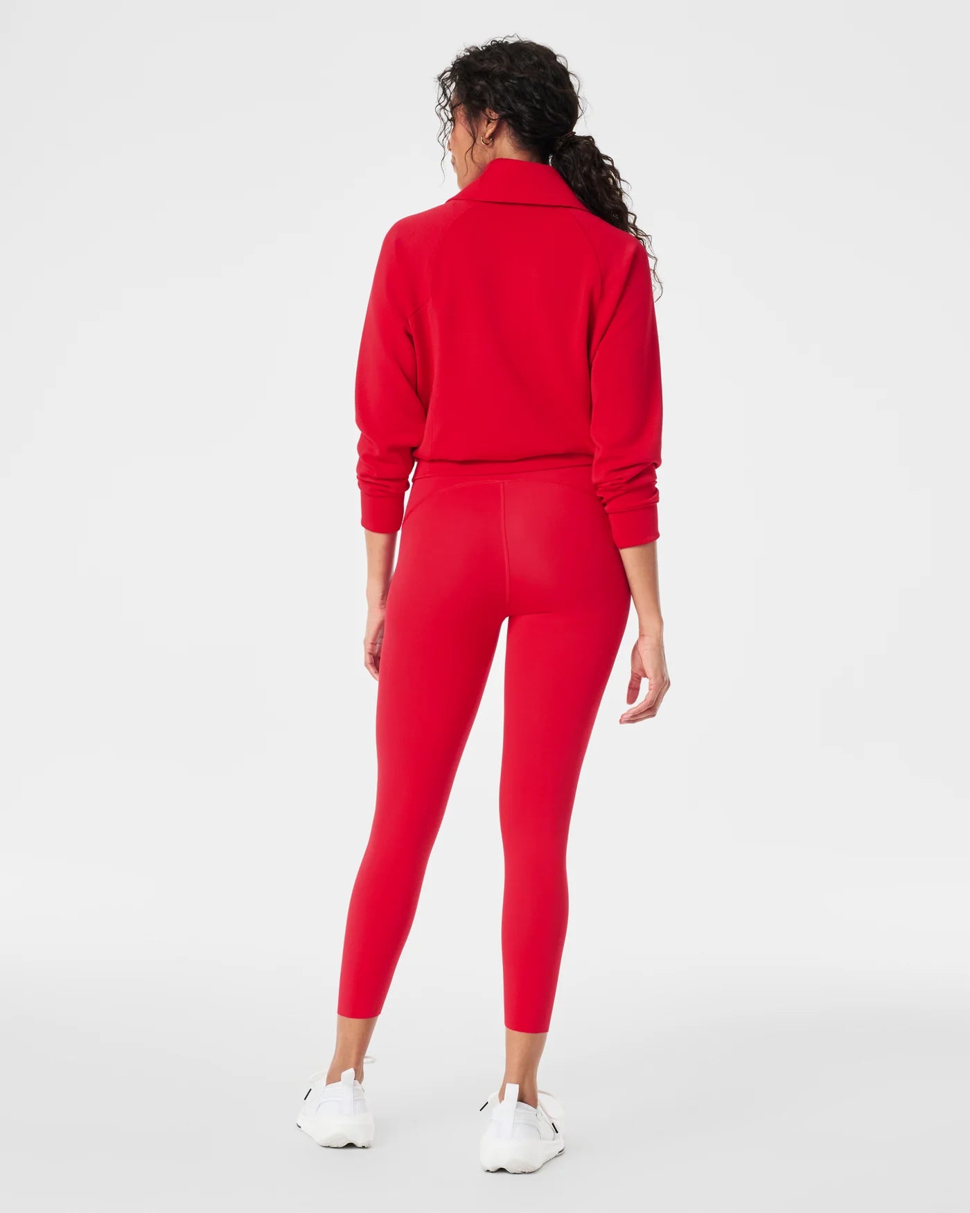 SPANX Booty Boost 7/8 Leggings in Red at Baseline Social