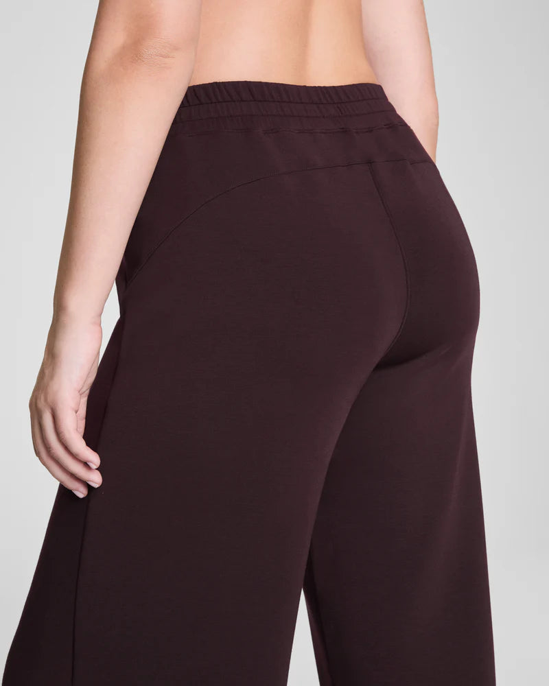 Spanx AirEssentials Wide Leg Pant in Truffle Brown at Baseline Social