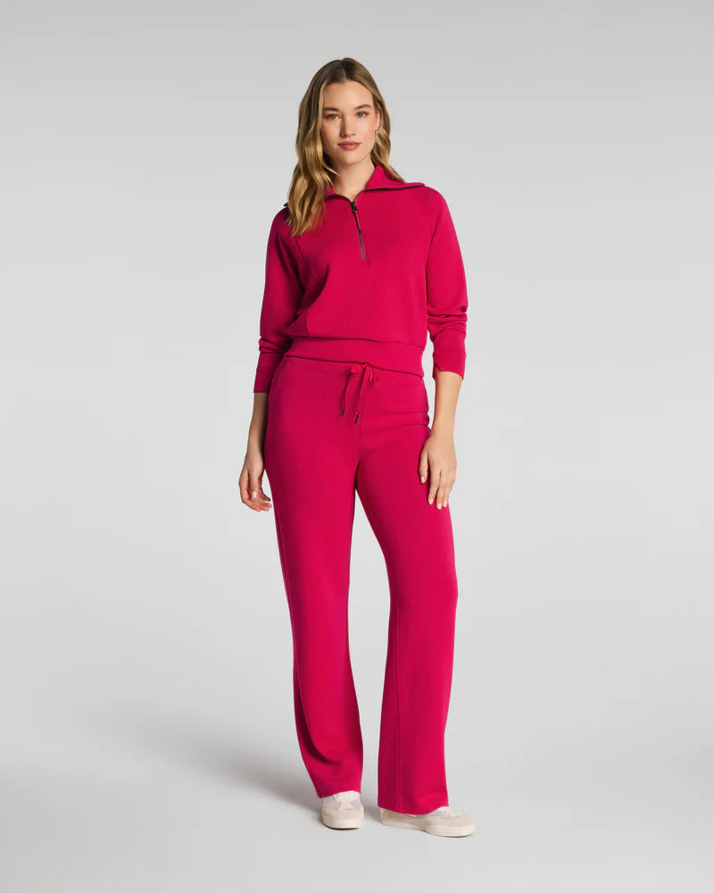 Spanx AirEssentials Half Zip in Fuchsia at Baseline Social