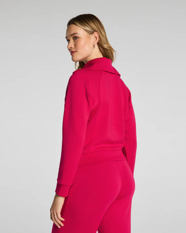 Spanx AirEssentials Half Zip in Fuchsia at Baseline Social
