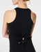 SPANX Butter Keyhole Tank in Very Black at Baseline Social