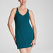Get Moving V-Neck Dress in Emerald Bay - Baseline Social