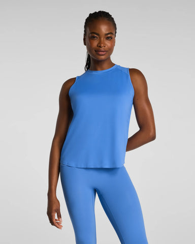 Activate High Neck Tank in Aster Blue - Baseline Social