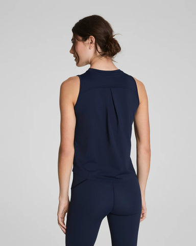 BoostUp High Neck Tank in Timeless Navy - Baseline Social