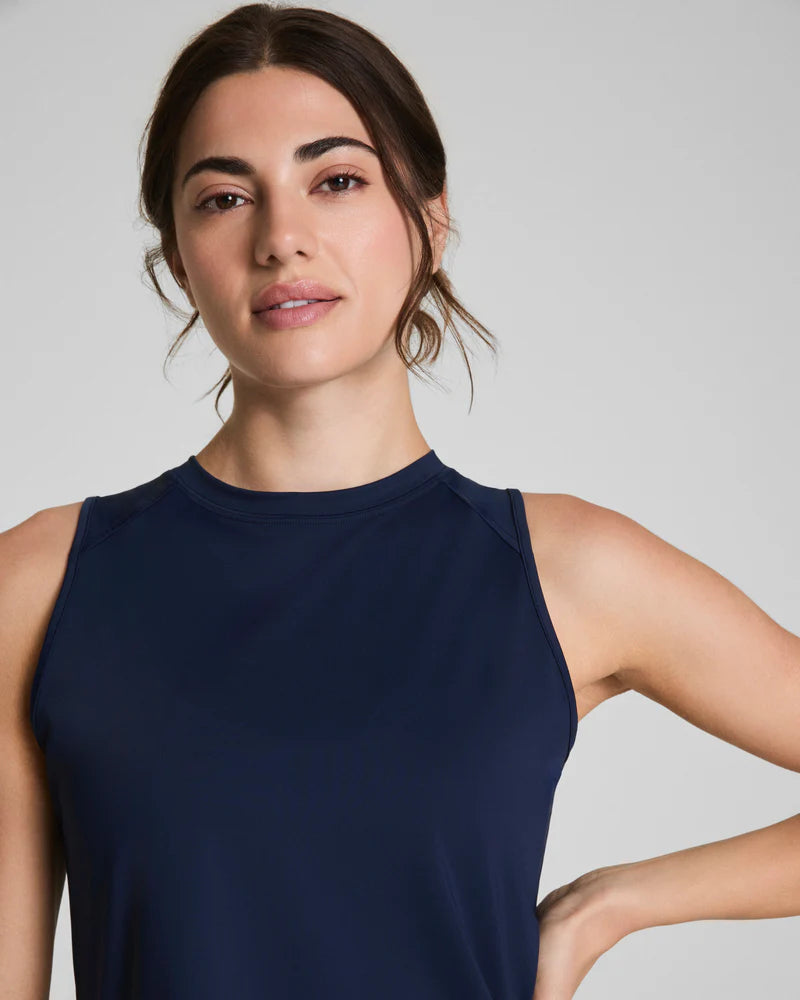 BoostUp High Neck Tank in Timeless Navy - Baseline Social