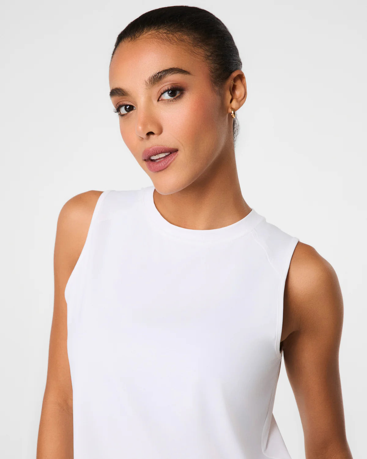 Activate High Neck Tank in White - Baseline Social
