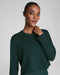 SPANX Outpace Cropped Long Sleeve Top in Meridian at Baseline Social