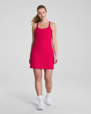 Spanx BoostUp Strappy Back Dress in Fuchsia at Baseline Social