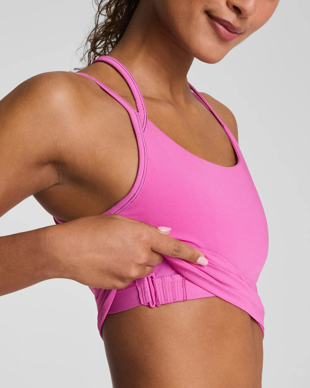 Boostup Scoop Neck Shelf Tank in Aurora