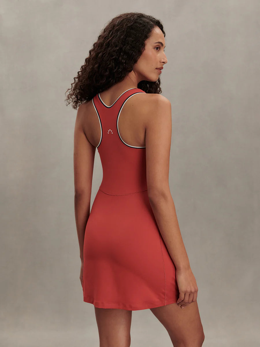 Varley Ruan Court Dress 30" in Baked Apple at Baseline Social