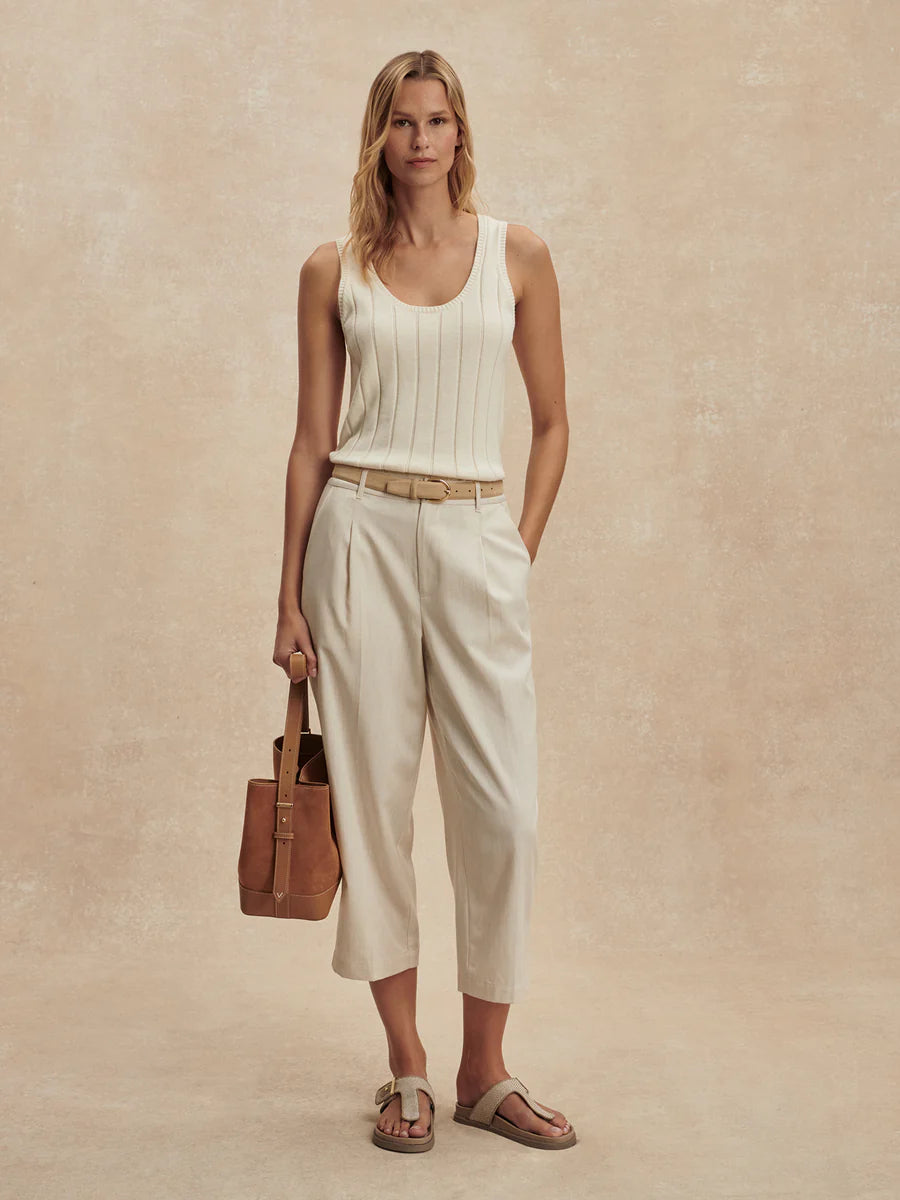 Varley Ayaka Wide Rib Tank in Pristine at Baseline Social