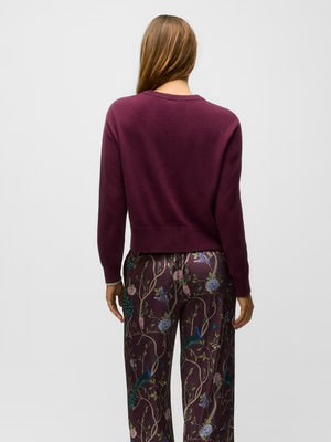 Koko Crew Sweater in Merlot - Baseline Social