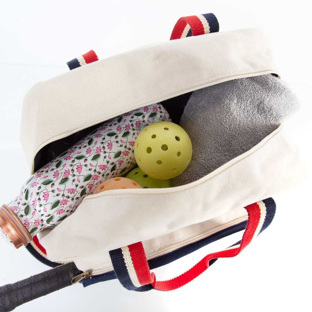 Canvas Pickleball Tote - Natural