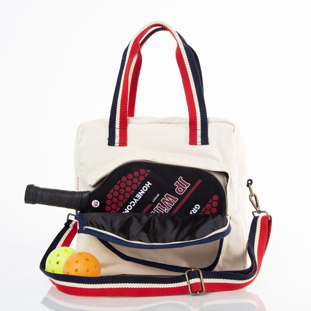 Canvas Pickleball Tote - Natural