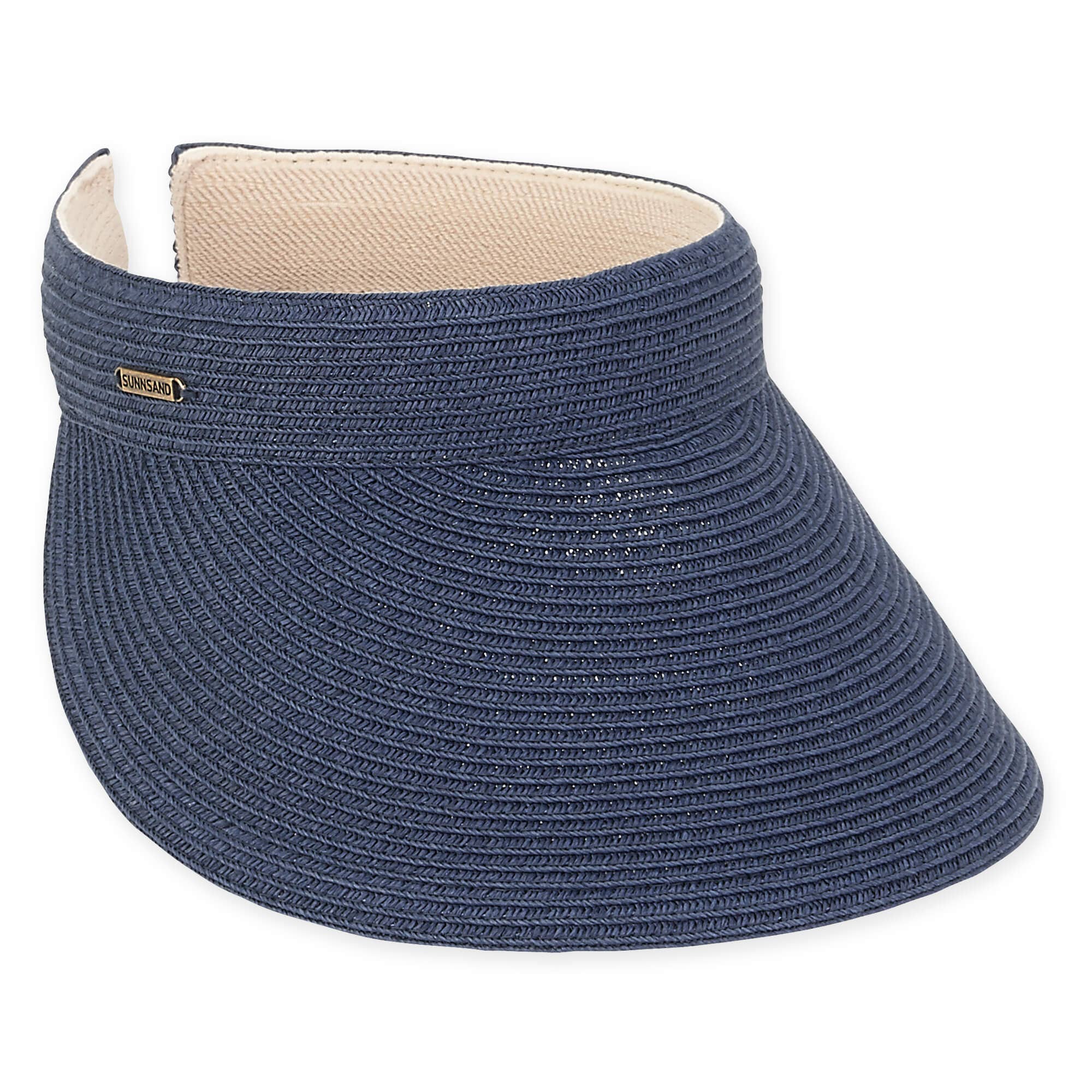 Navy, Paperbraid Visor, Brim 4 | HH2425 E