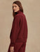 Varley Hawley Half Zip Sweat in New Maroon at Baseline Social