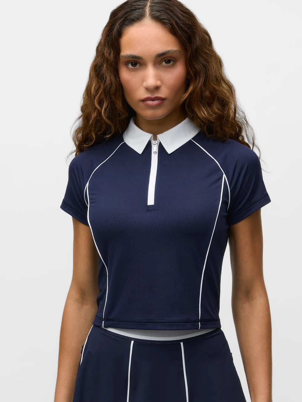 Halley Quarter-Zip Short Sleeve Polo
