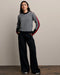 Uptown Herringbone Sweater in Pure Black - Baseline Social