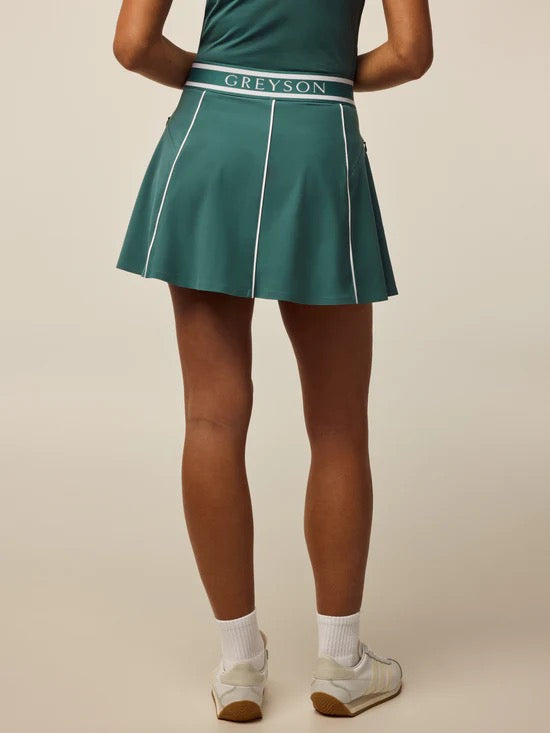 Phoenix Flare Skirt in Marsh Green