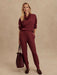 Varley Slim Cuff Pant 27.5" in New Maroon at Baseline Social