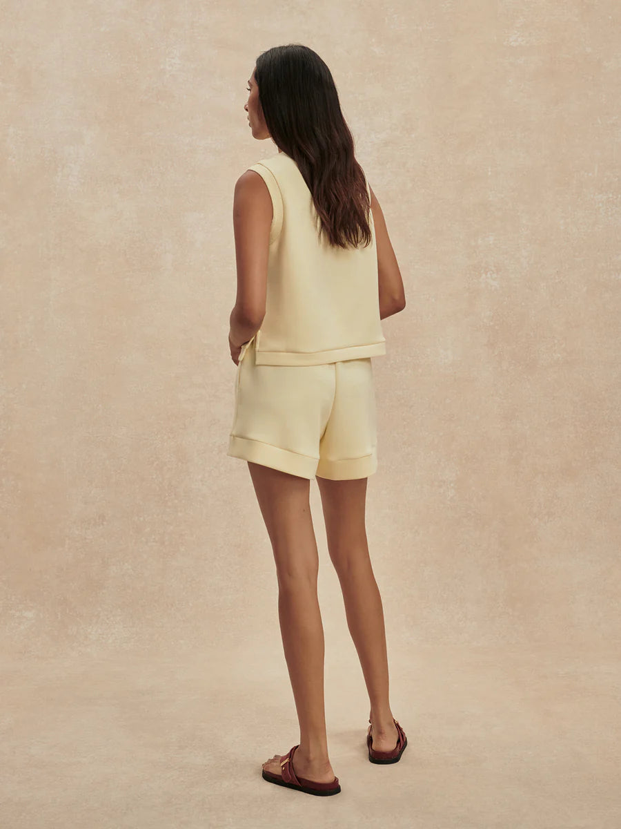 Varley Marla Button Placket Tank in Anise Flower at Baseline Social