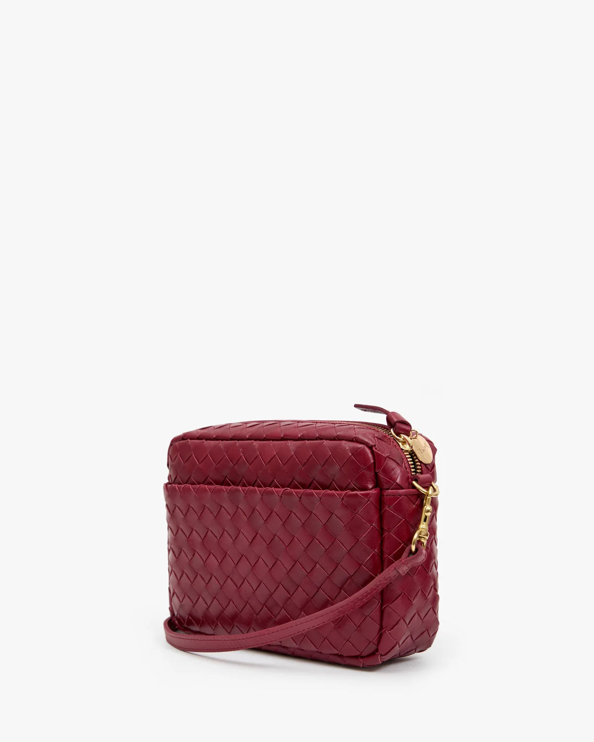 Midi Sac w/ Pocket - Garnet Diagonal Woven