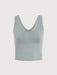 Ruby Cropped Tank in Blue Green Marl