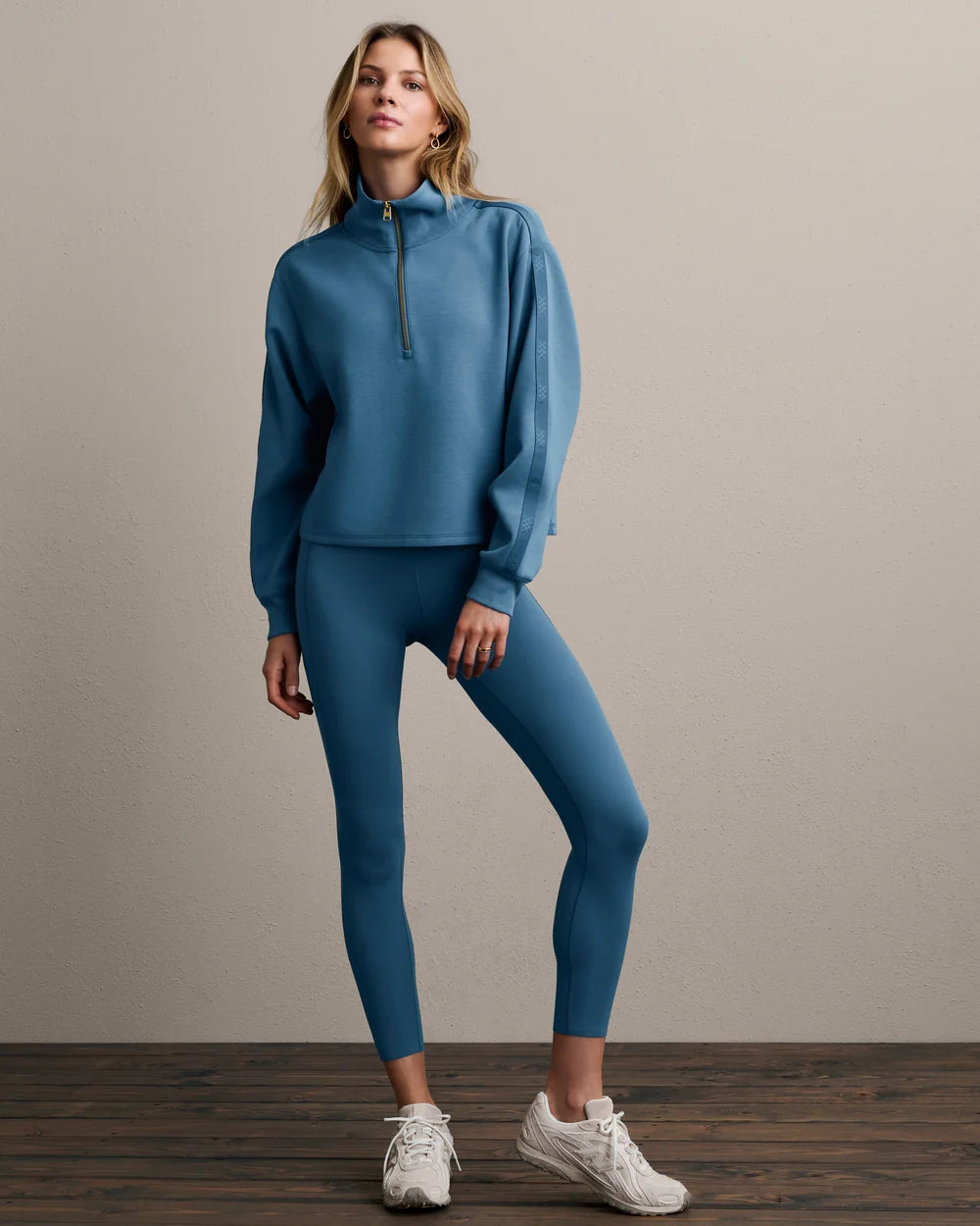 DreamGlow Track 1/2 Zip in Stellar Blue