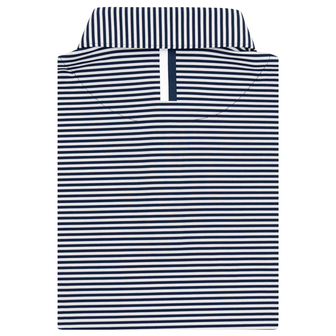 Short Sleeve Performance Polo in Birdie Stripe (Fleet Navy/White) - Baseline Social