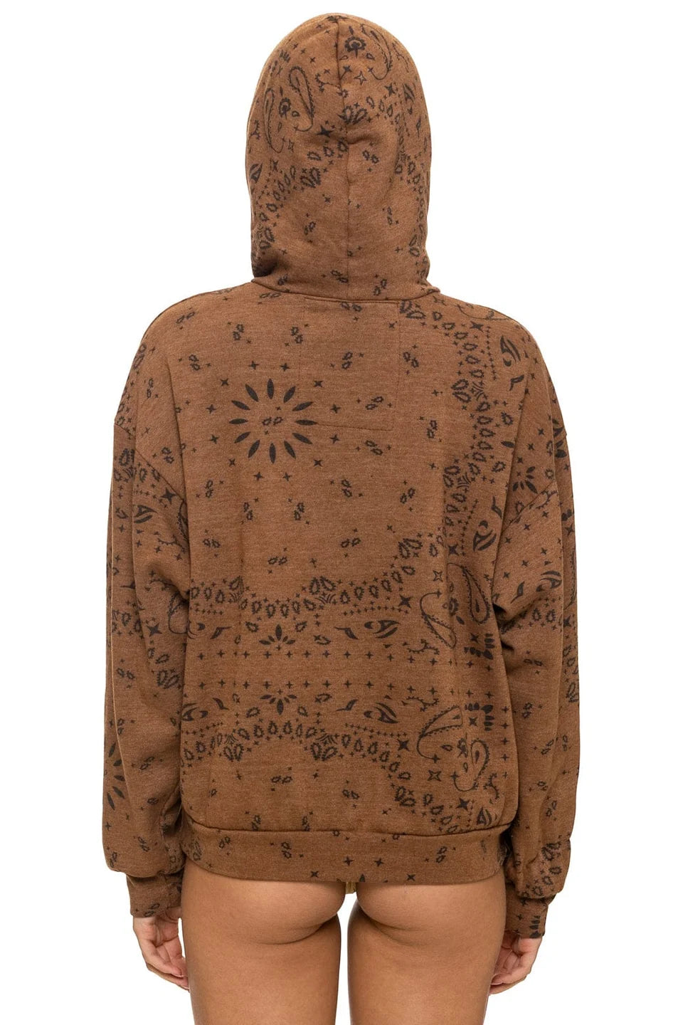 Aviator Nation Bandana Relaxed Pullover Hoodie in Cinnamon at Baseline Social 