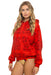 Aviator Nation Bandana Relaxed Pullover Hoodie in Red at Baseline Social